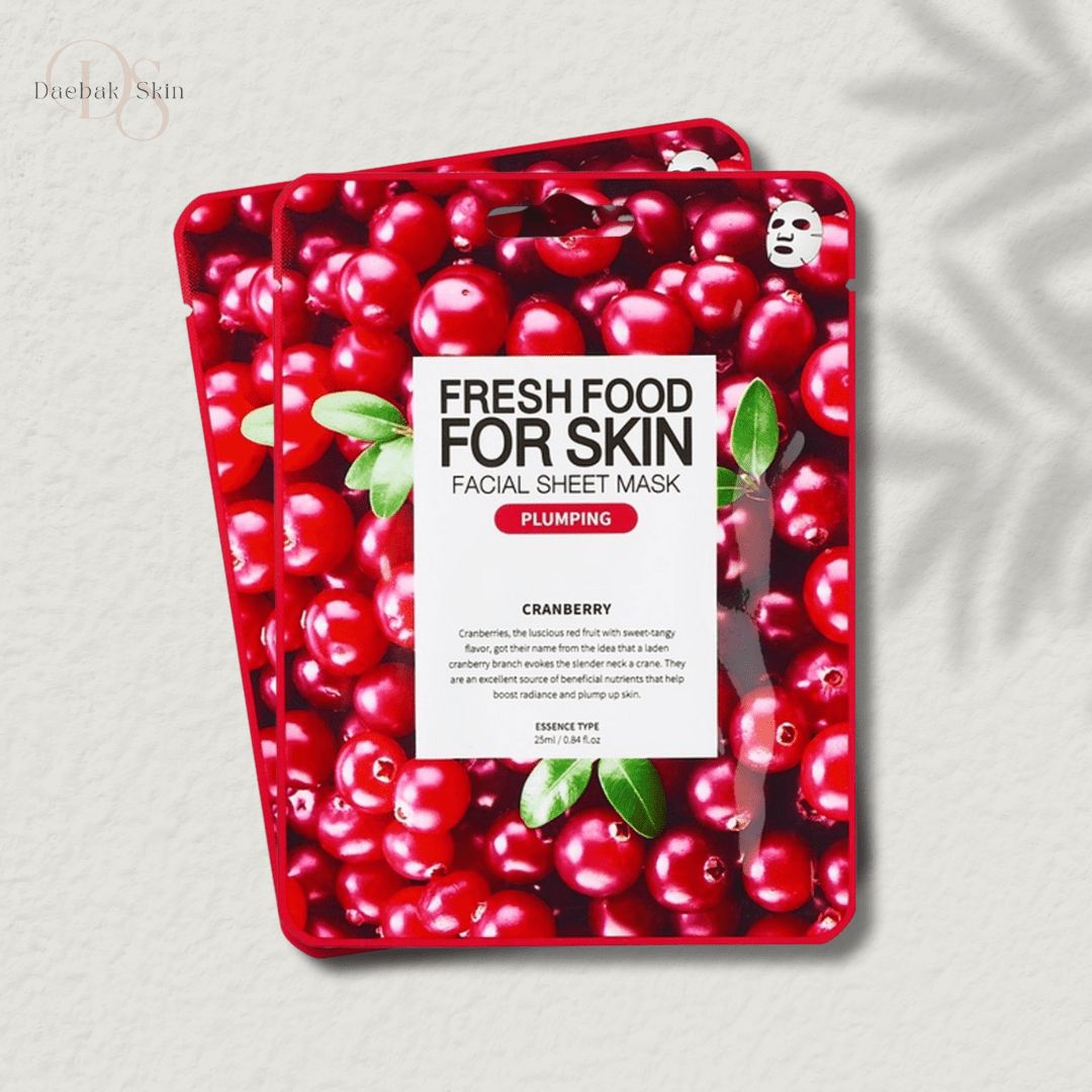 Farm Skin Cranberry Facial Sheet Mask – Fresh Food for Radiant Skin - DSkin